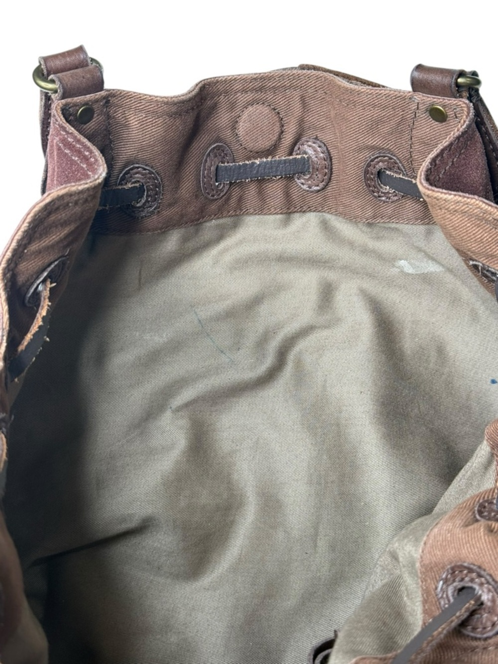 Vintage Y2K: Lucky Brand 𖦹 Patchwork Suede Leather Hobo Bag Handbag 𖦹 Festival - Picture 12 of 16